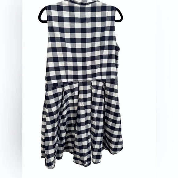 Nine West Sleeveless Gingham Shirt Dress – Size 16 - Picture 9 of 9